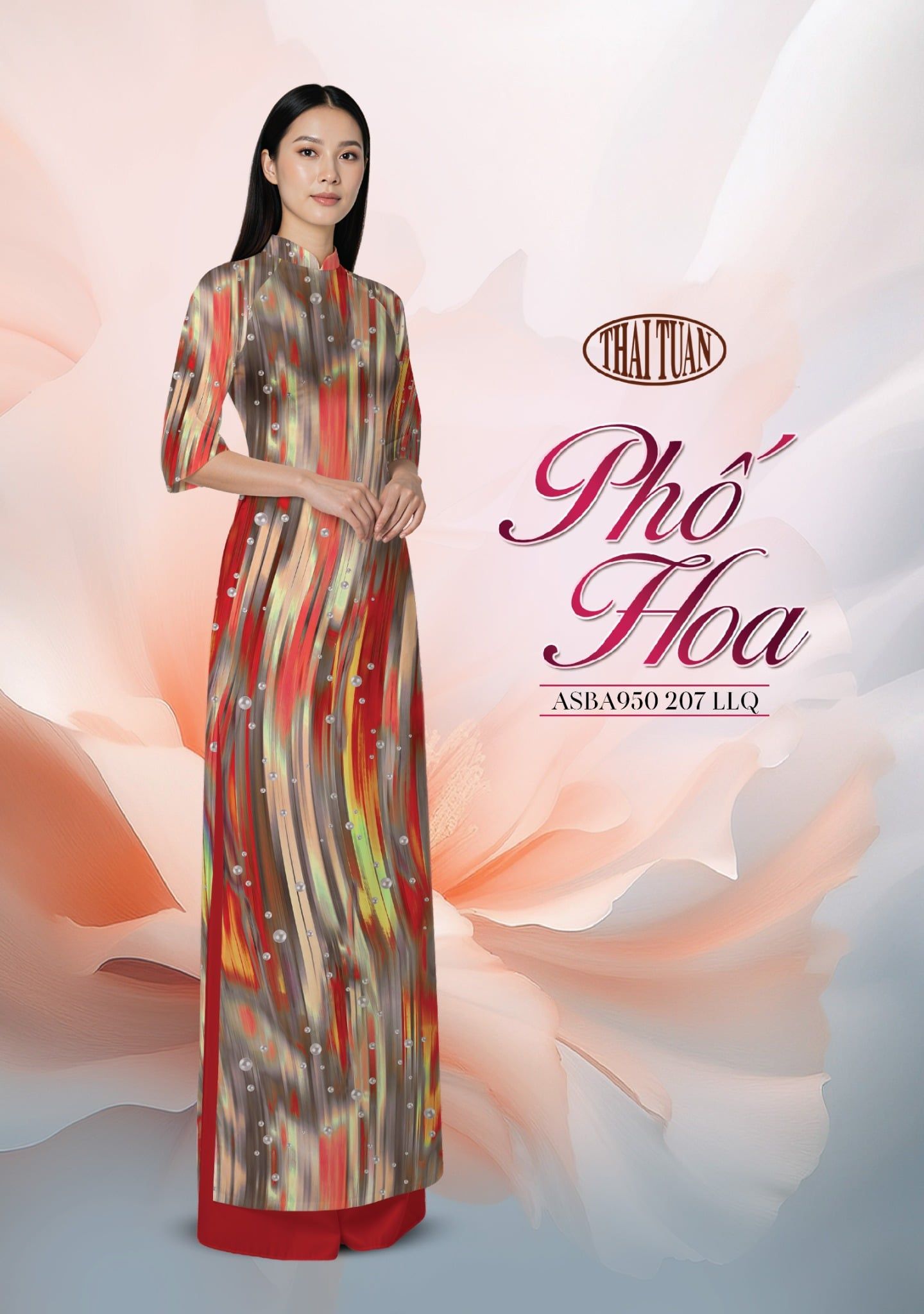  Vải Áo Dài ASBA950 207 LLQ - BST Phố Hoa 