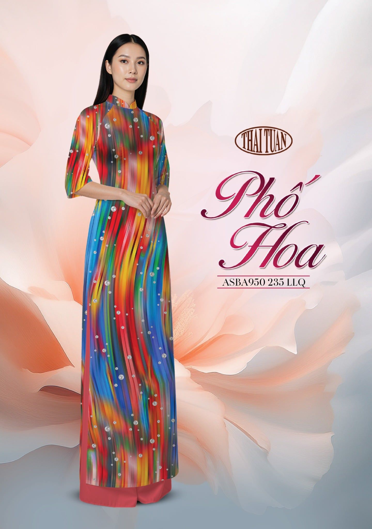 Vải Áo Dài ASBA950 235 LLQ - BST Phố Hoa 