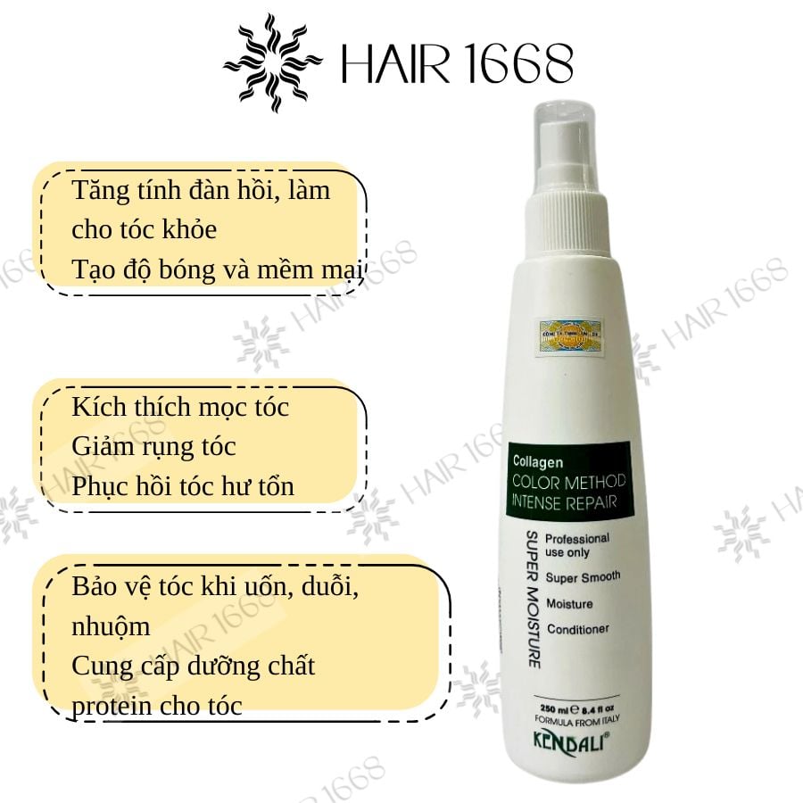 XỊT DƯỠNG TÓC COLLAGEN NUÔI DƯỠNG SÂU VÀ PHỤC HỒI TÓC HƯ TỔN