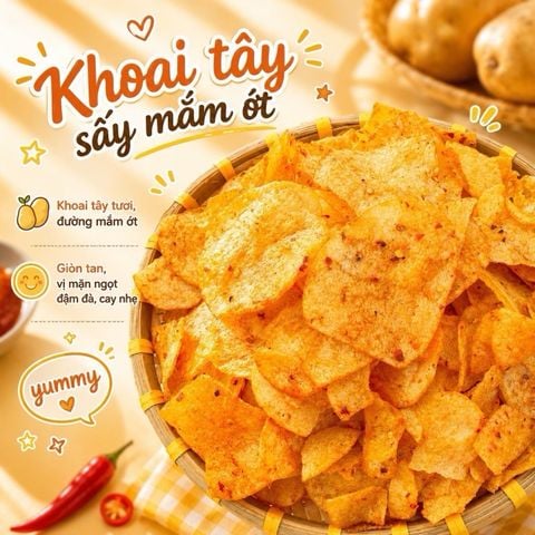 Khoai Tây Sấy Mắm Ớt