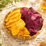 Khoai Lang Sấy Mật Ong mix 2 loại (vàng + tím)