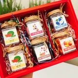 Quà Tết 2026 - Set Hộp Quà Xuân 6 món hũ tròn - 3 món hũ cao | Đặc sản Đà Lạt