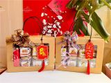 Quà Tết 2026 - Set Túi Kraft 8 món hũ vuông | Đặc sản Đà Lạt