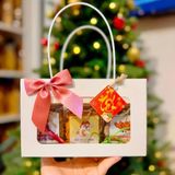 Quà Tết 2026 - Set Túi Quà trắng 3 món hũ vuông | Đặc sản Đà Lạt