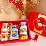 Quà Tết 2026 - Set Hộp Quà Xuân 6 món hũ tròn - 3 món hũ cao | Đặc sản Đà Lạt