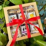 Quà Tết 2026 - Set Hộp Giấy 6 món hũ vuông nắp cài - nắp kính | Đặc sản Đà Lạt