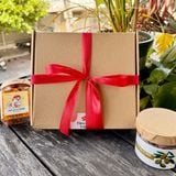 Quà Tết 2026 - Set Hộp Giấy 6 món hũ vuông nắp cài - nắp kính | Đặc sản Đà Lạt