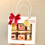 Quà Tết 2026 - Set Túi Quà trắng 6 món hũ vuông | Đặc sản Đà Lạt