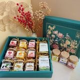 Quà Tết 2026 - Set Quà Hộp vuông 9-11 món (Mứt + Trà) | Đặc sản Đà Lạt