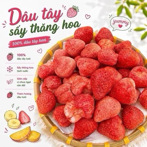 Dâu Tây Sấy Thăng Hoa