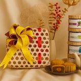 Quà Tết 2026 - Set quà Giỏ mây hộp vuông 4 món hũ tròn | Đặc sản Đà Lạt