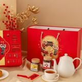 Quà Tết 2026 - Set Hộp Quà Xuân 6 món hũ tròn - 3 món hũ cao | Đặc sản Đà Lạt