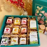 Quà Tết 2026 - Set Quà Hộp vuông 9-11 món (Mứt + Trà) | Đặc sản Đà Lạt