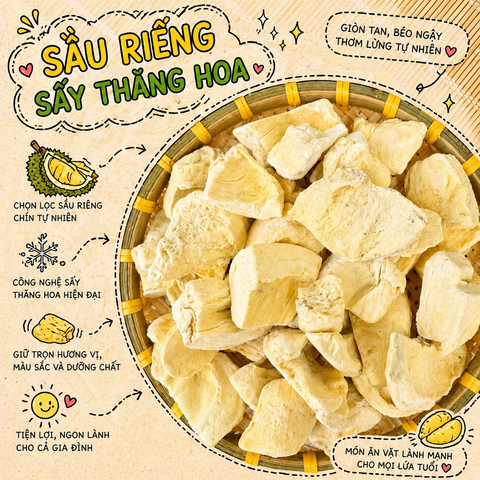 Sầu Riêng Sấy Thăng Hoa