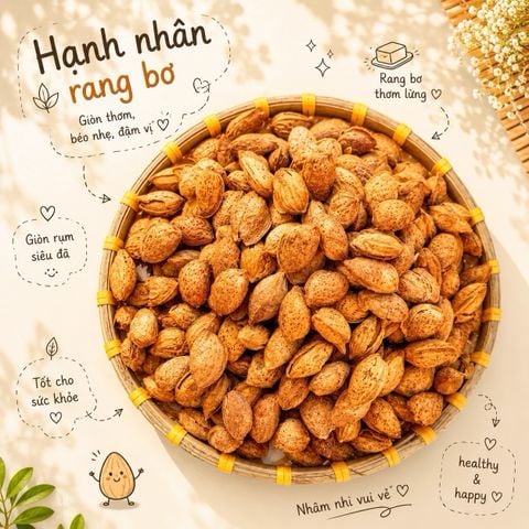 Hạnh Nhân Rang Bơ