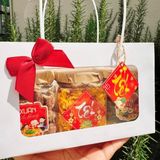 Quà Tết 2026 - Set Túi Quà trắng 3 món hũ vuông | Đặc sản Đà Lạt