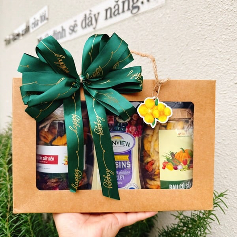 Quà Tết 2026 - Set Túi Kraft + Hộp 3-6 món | Đặc sản Đà Lạt