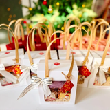 Quà Tết 2026 - Set Túi Nhỏ Quai Giấy 3 món hũ vuông | Đặc sản Đà Lạt