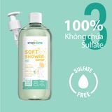  Sữa tắm, rửa mặt không xà phòng hương yến mạch Stanhome Soft Shower 740ML 6