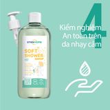  Sữa tắm, rửa mặt không xà phòng hương yến mạch Stanhome Soft Shower 740ML 7