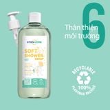  Sữa tắm, rửa mặt không xà phòng hương yến mạch Stanhome Soft Shower 740ML 9