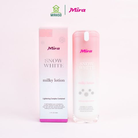Sữa Dưỡng Thể Trắng Da Mira Snow White Milky Lotion 50ml B661