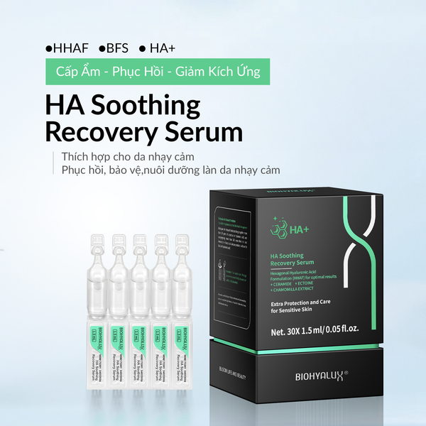  HA SOOTHING RECOVERY SERUM - PHỤC HỒI HÀNG RÀO BẢO VỆ DA 