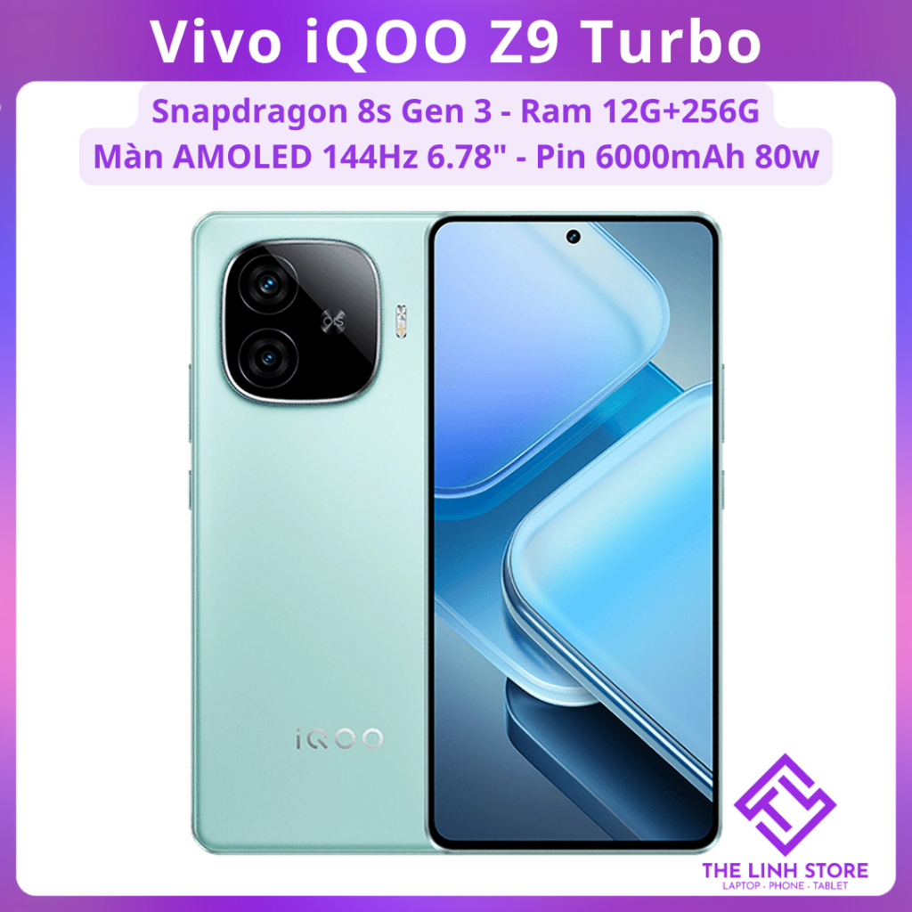 Điện thoại Vivo iQOO Z9 Turbo - Snapdragon 8s Gen 3 ram 12G 256G màn A