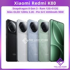 Điện thoại Xiaomi Redmi K80 - Snapdragon 8 Gen 3 pin Si/c 6550mAh