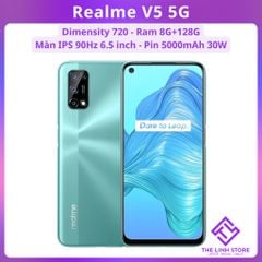 Điện thoại Realme V5 5G ram 8G 128G - Dimensity 720 màn IPS 90Hz