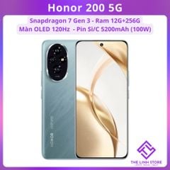 Điện thoại Honor 200 5G màn OLED 120Hz - Snapdragon 7 Gen 3 Pin SiC 100W