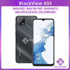 Điện thoại Blackview A55 màn 6.53 inch NEW - Helio A22 pin 4780mAh Android 11