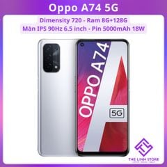 Điện thoại Oppo A74 5G ram 8G 128G - Dimensity 720 màn IPS 90Hz