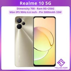 Điện thoại Realme 10 5G ram 8G 256G - Dimensity 700 màn IPS 90Hz