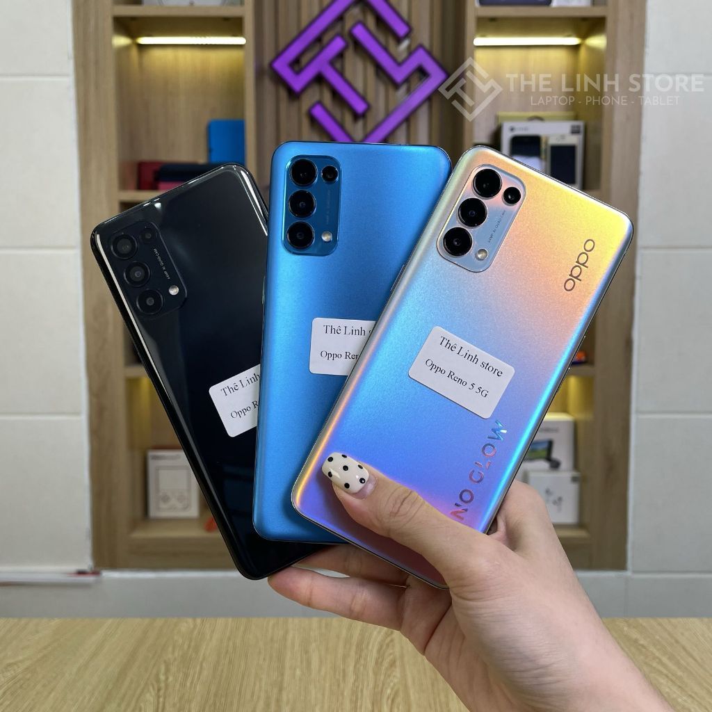 Điện thoại Oppo Reno5 5G màn AMOLED 90Hz - Snapdragon 765 5G ram 8G 128G