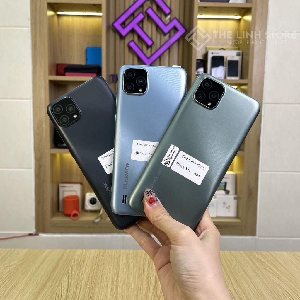 Điện thoại Blackview A55 màn 6.53 inch NEW - Helio A22 pin 4780mAh Android 11