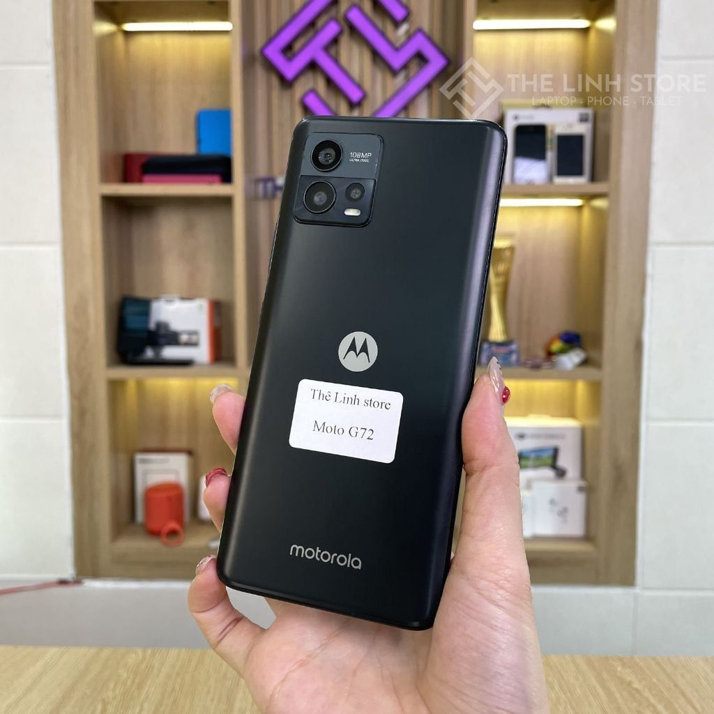 Điện thoại Motorola Moto G72 màn P-OLED 120Hz - Helio G99