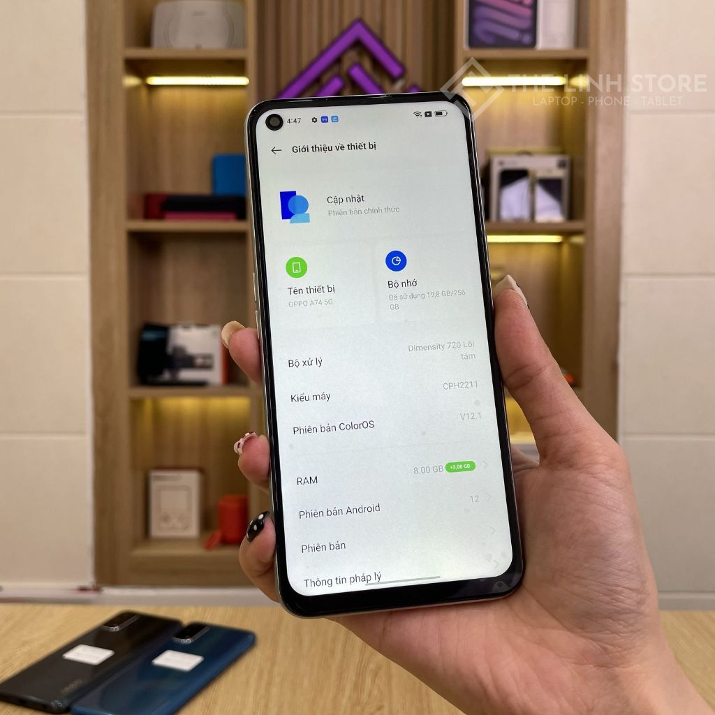 Điện thoại Oppo A74 5G ram 8G 128G - Dimensity 720 màn IPS 90Hz