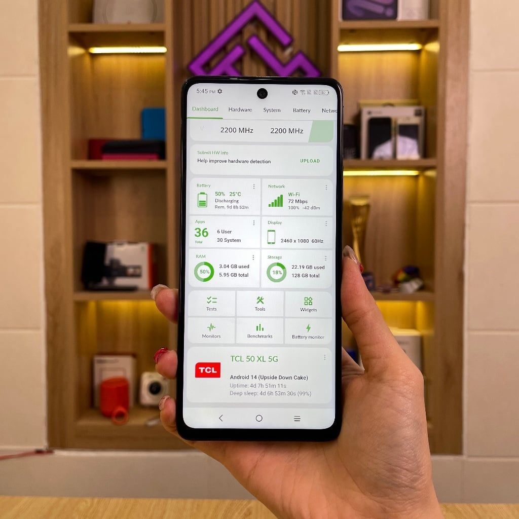 Điện thoại TCL 50 XL 5G màn 120Hz NXTVISION - Dimensity 6100+
