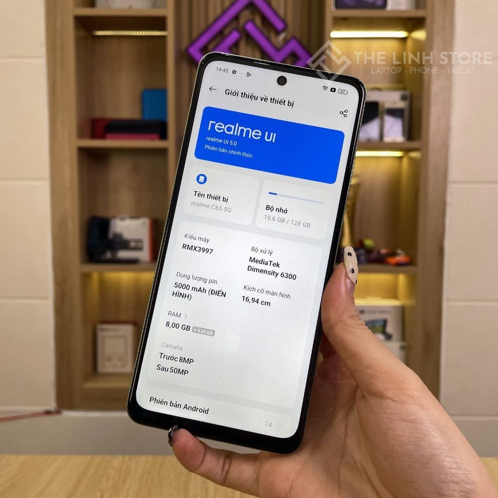 Điện thoại Realme C65 5G Dimensity 6300 - Màn IPS 120Hz 128G
