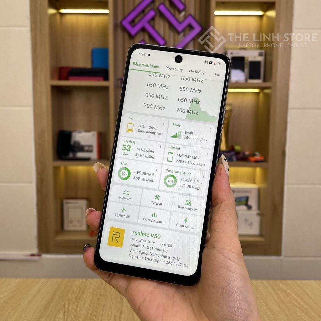 Điện thoại Realme V50 V50s 5G màn IPS 120Hz - Dimensity 6100+