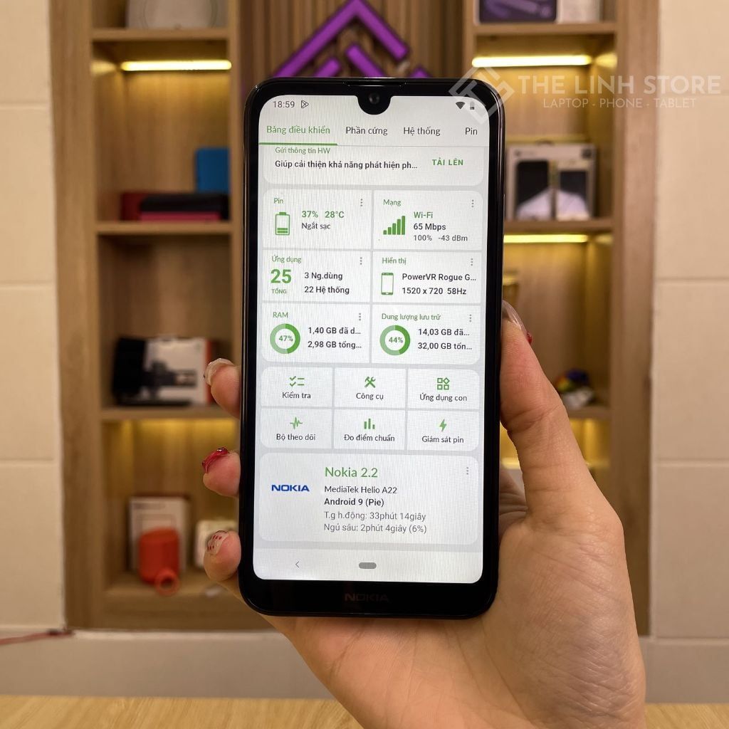 Điện thoại Nokia 2.2 màn 5.7 inch - Helio A22 Android One