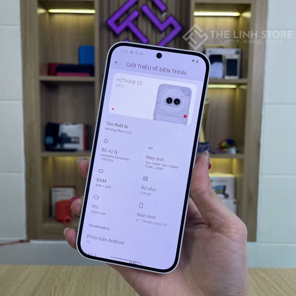 Điện thoại Nothing Phone 2a - Dimensity 7200 Pro màn AMOLED 120Hz