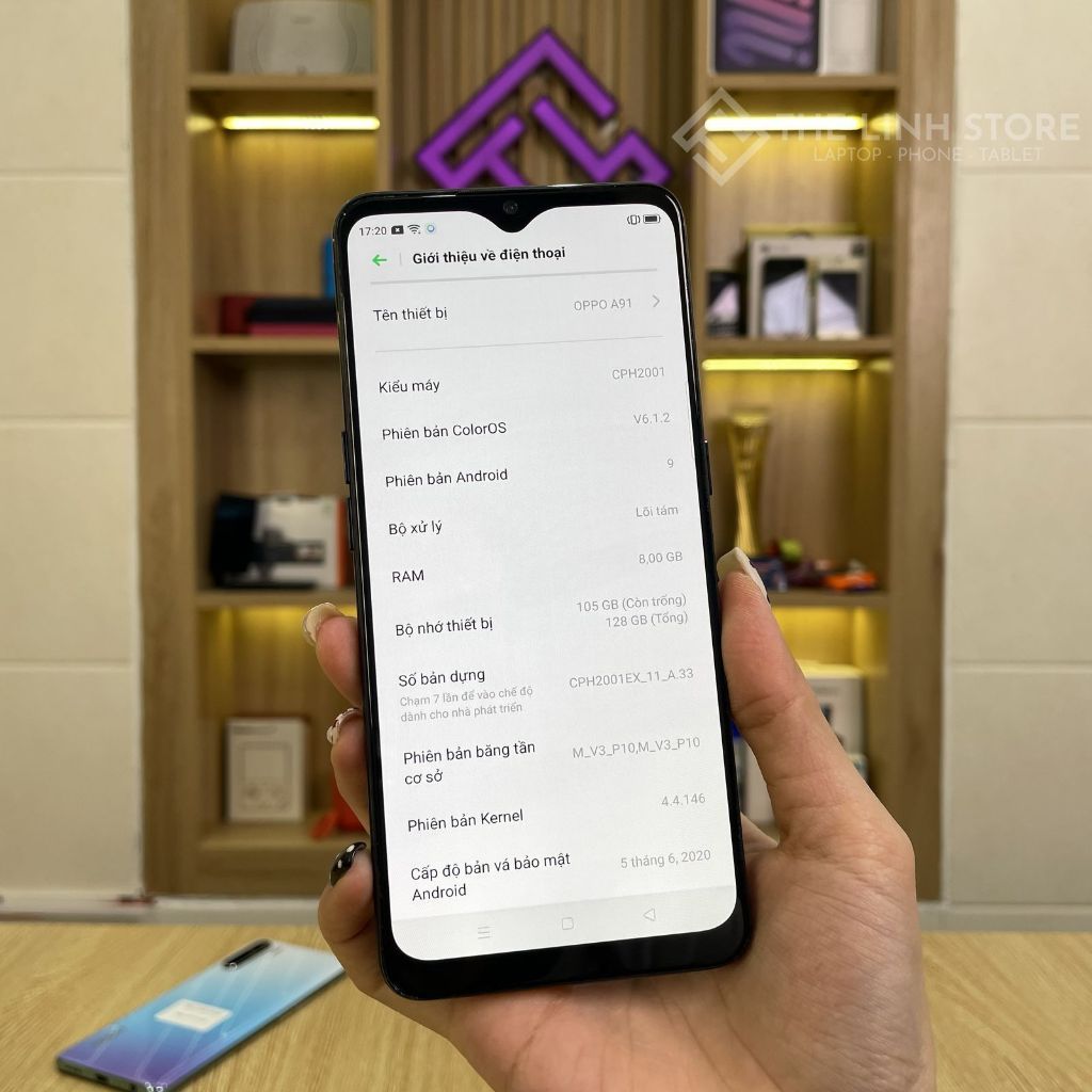 Điện thoại Oppo A91 ram 8G 128G - Helio P70