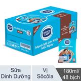  Sữa tiệt trùng vị socola/dâu CGHL bịch 180ml 