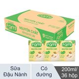 Sữa đậu nành Fami nguyên chất Lốc 6 hộp 200ml 