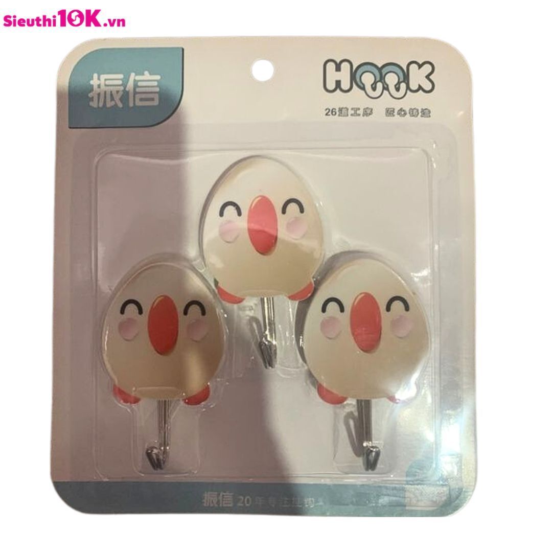  Móc Dính Tường Chất Liệu PVC Keo Dính, Đa Dạng Mẫu Mã 