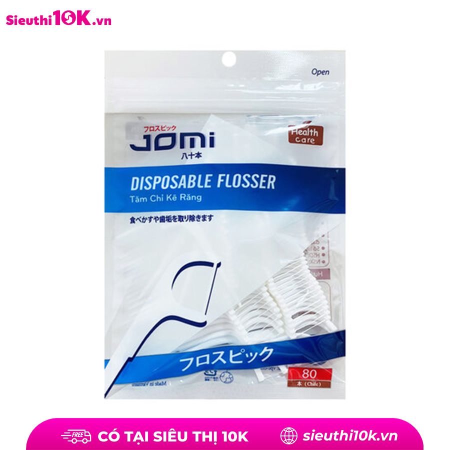  Tăm Chỉ Kẽ Răng Jomi 80 Que 400g 