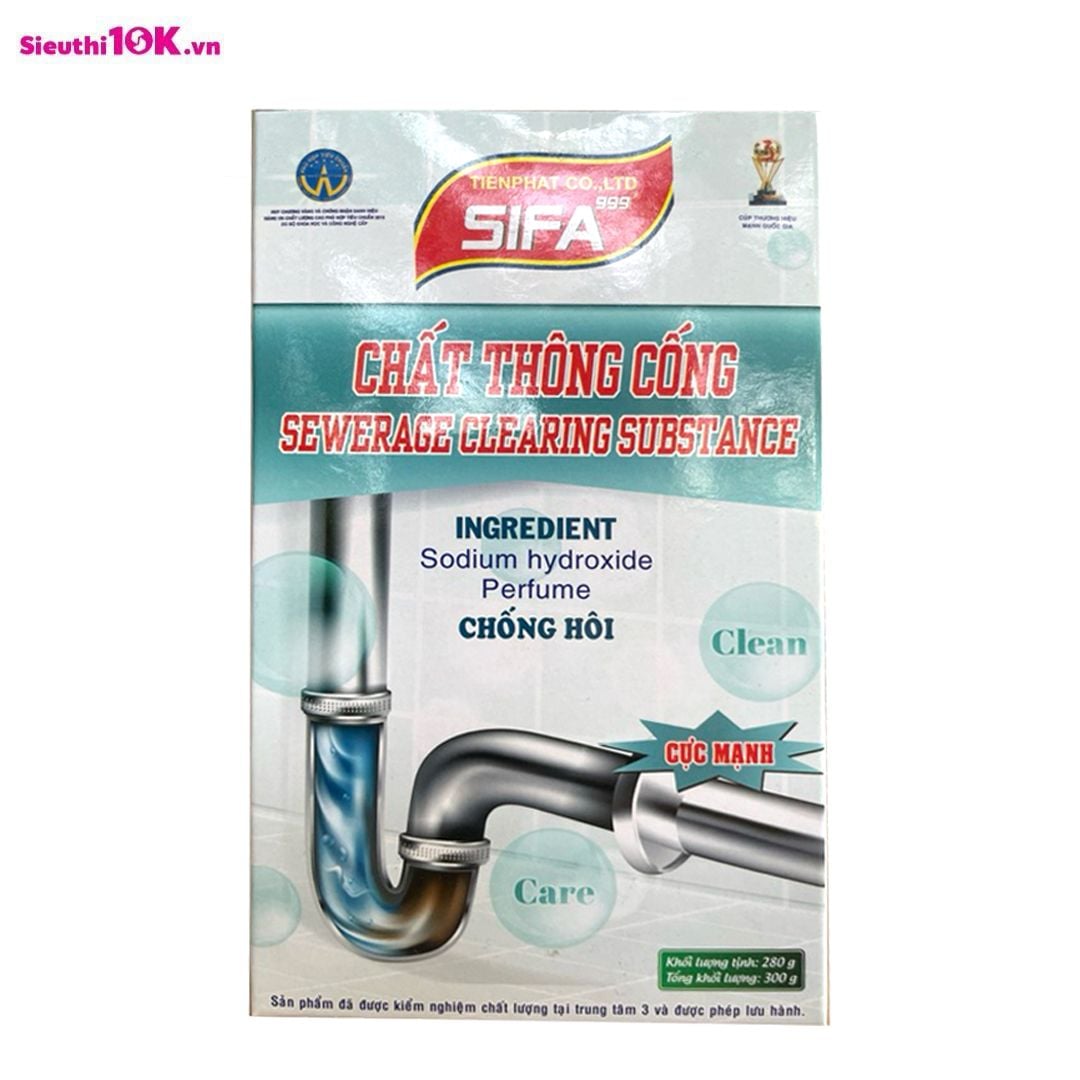 Sifa Hộp Bột Thông Cống Cao Cấp Cực Mạnh Net 300G 24/T 