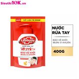  Lifebuoy Nước Rửa Tay Khử Mùi Hương Chanh/Bảo Vệ Túi 400G 